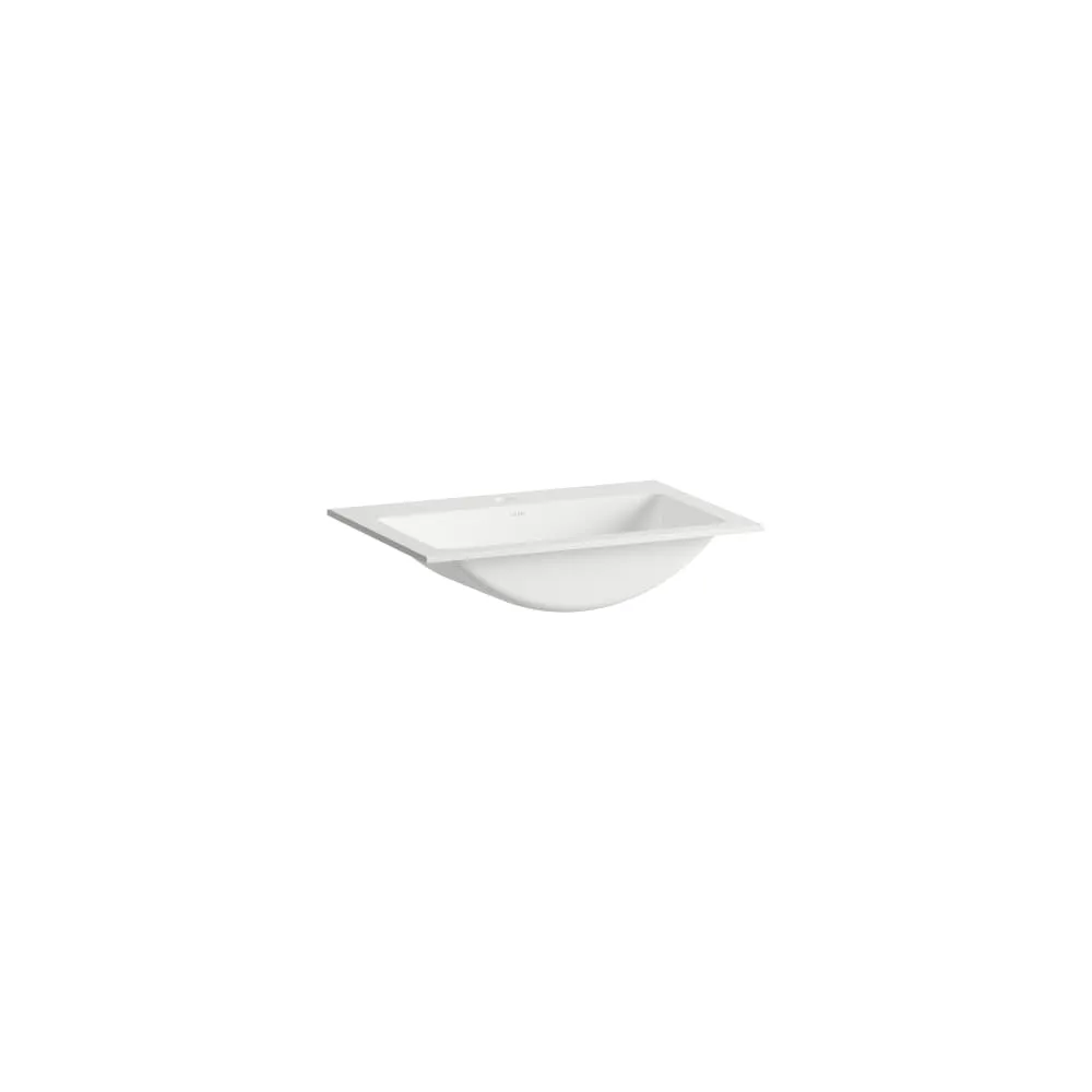 Laufen Einbauwaschtisch CLASSICS glasierter Stahl rechteckig mit Armaturenbank ohne Überlauf 585 x 405 x 143 mm in weiß Laufen Einbauwaschtisch CLASSICS glasierter Stahl rechteckig mit Armaturenbank ohne Überlauf 585 x 405 x 143 mm in weiß