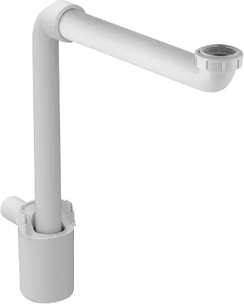 Duravit Raumsparsiphon Kunststoff Universal weiß, Anschlussmaß 1 1/4 Zoll