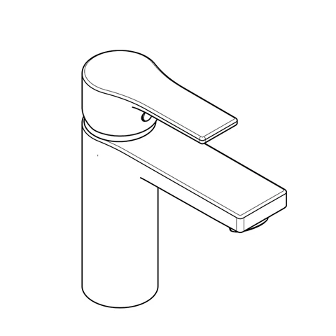 ZENTA SL WaschtischEHM 100mm mit Push Open Ablaufventil chrom ZENTA SL WaschtischEHM 100mm mit Push Open Ablaufventil chrom