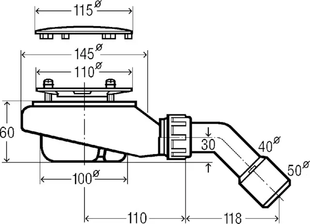 Ablaufgarnitur Tempoplex 6963 Ablaufgarnitur Tempoplex 6963
