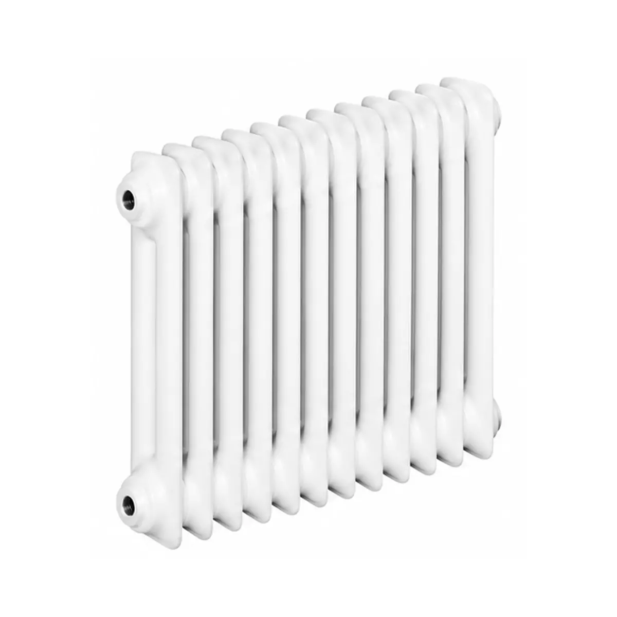 ASW DIN-Stahlradiator HG-TEC 12 Glieder, Nabenabstand 500 mm, 600 x 600 x 110 mm in RAL 9010