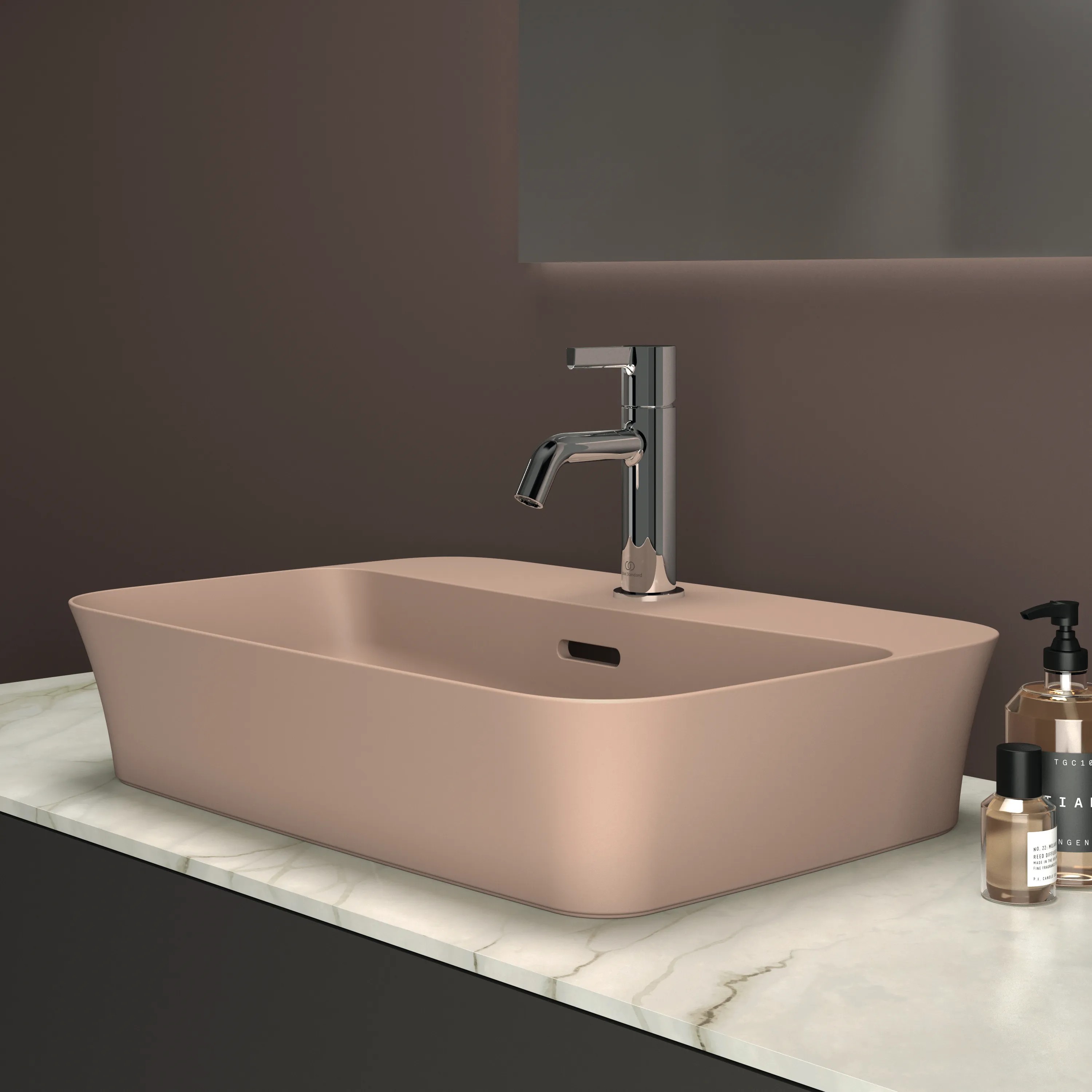 Ideal Standard Ipalyss Schale, 1 Hahnloch, Nude, 550x380x145 mm Ideal Standard Ipalyss Schale, 1 Hahnloch, Nude, 550x380x145 mm