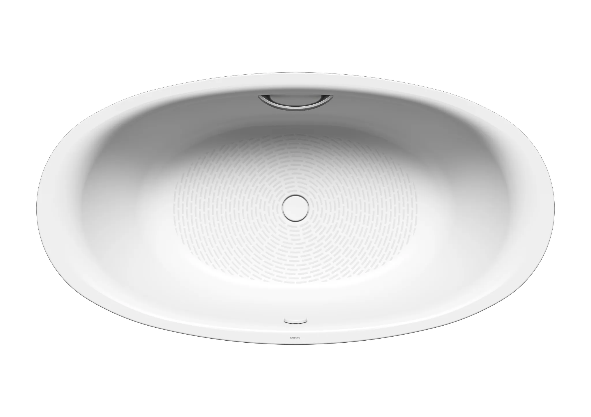 Kaldewei Badewanne „Ellipso Duo Oval“ oval 190 × 100 cm, mit Grifflochbohrungen in alpinweiß