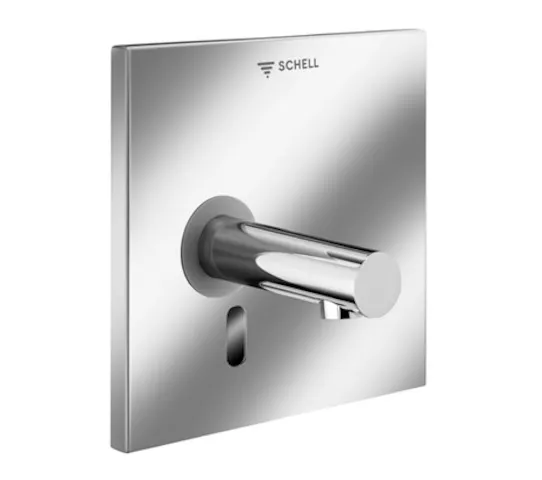 Unterputz-Waschtisch-Armatur LINUS W-E-V, Kaltwasser / vorgemischtes Wasser, Infrarot, Batteriefach 6 V, Schutzklasse IP 65, Wandauslauf mit Strahlregler (diebstahlsicher), Auslauf 170 mm, Frontplatte chrom Unterputz-Waschtisch-Armatur LINUS W-E-V, Kaltwasser / vorgemischtes Wasser, Infrarot, Batteriefach 6 V, Schutzklasse IP 65, Wandauslauf mit Strahlregler (diebstahlsicher), Auslauf 170 mm, Frontplatte chrom