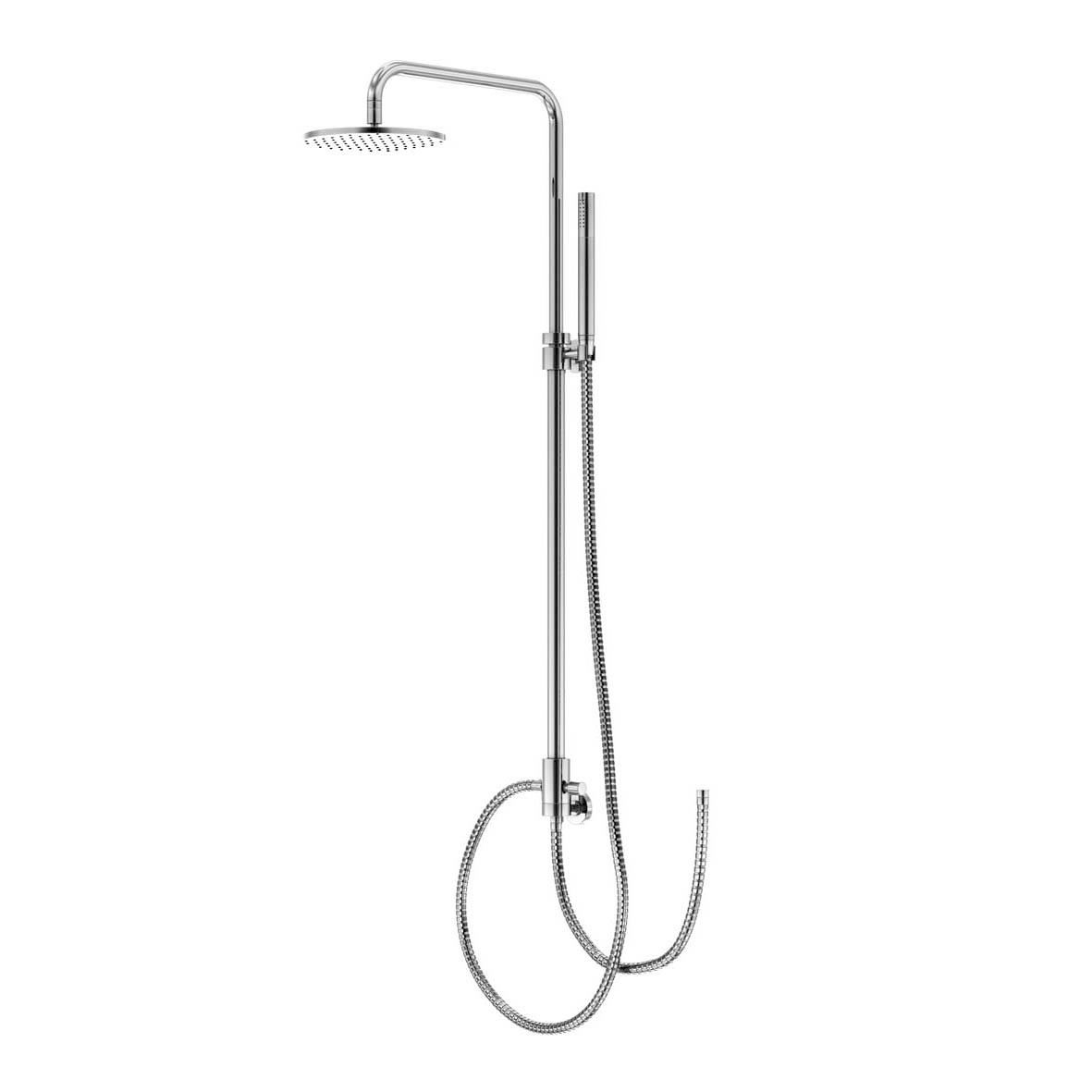 Serie 100 Brauseset zum Anschluss an externe Armatur mit Regen-/Handbrause ⌀ 18,75 cm Serie 100 Brauseset zum Anschluss an externe Armatur mit Regen-/Handbrause ⌀ 18,75 cm