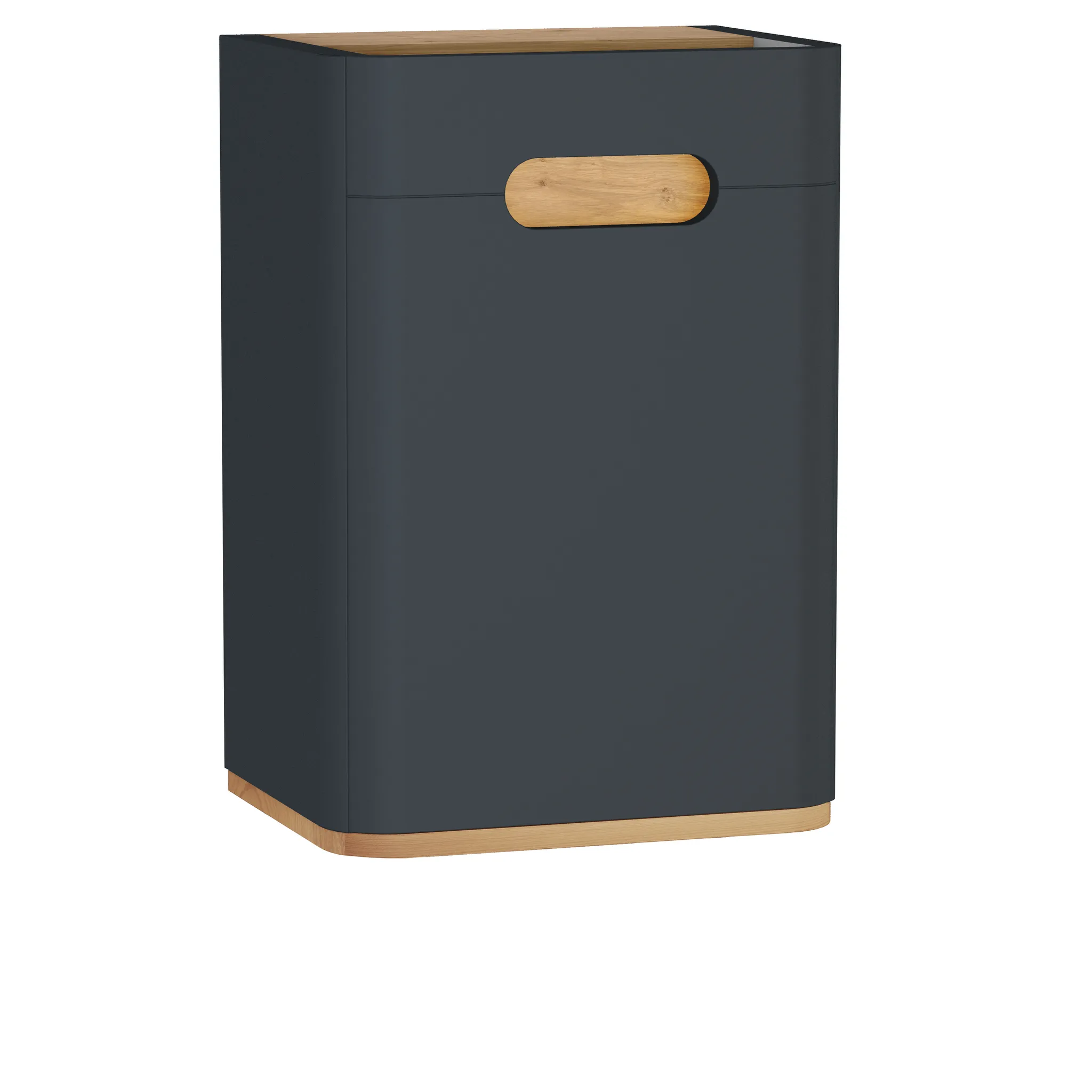 Sento Halbhochschrank 40 x 58 cm 1 Tür Türanschlag rechts Anthrazit Matt