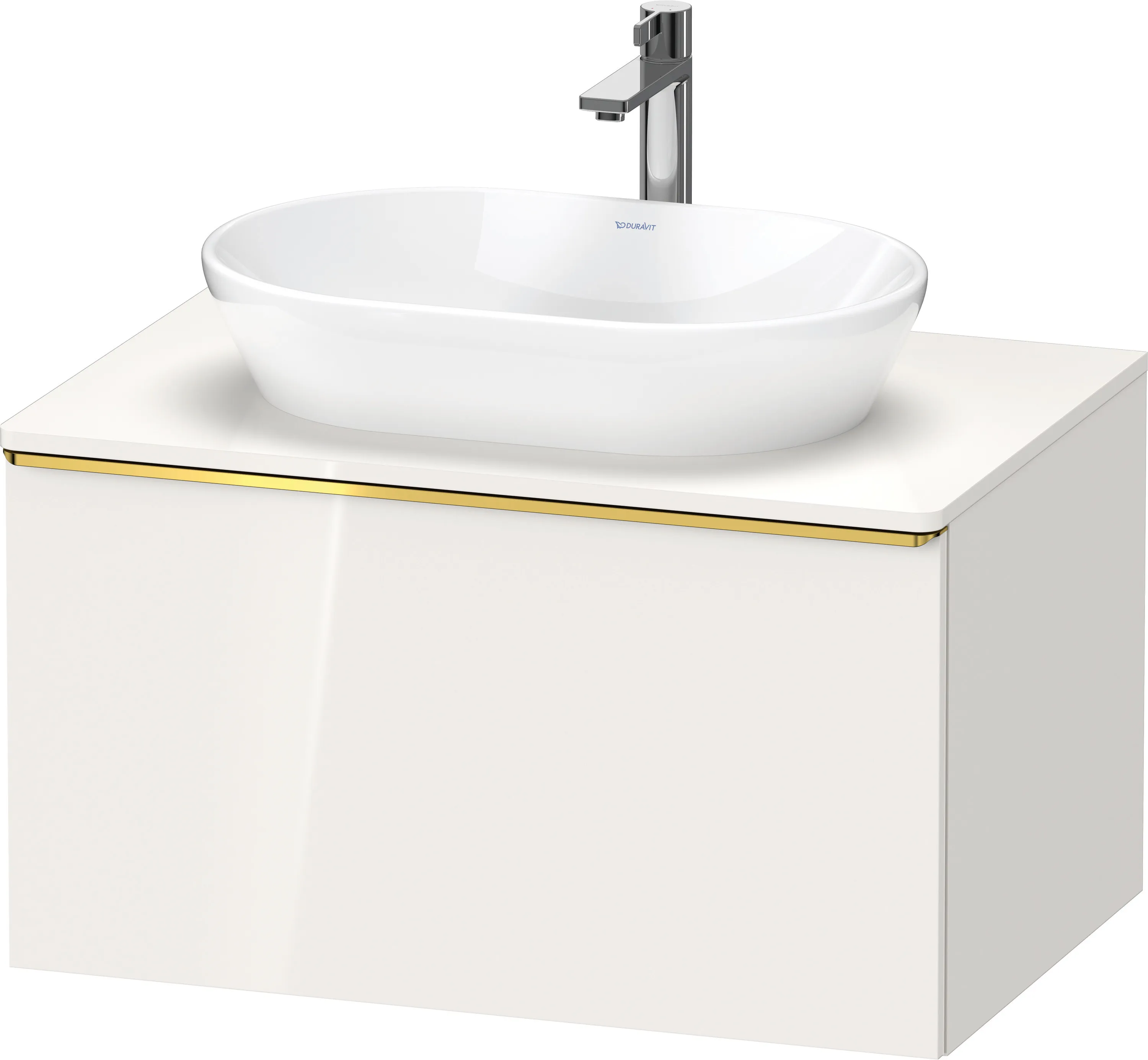 Duravit Waschtischunterschrank wandhängend „D-Neo“ 80 × 45,9 × 55 cm Weiß Hochglanz