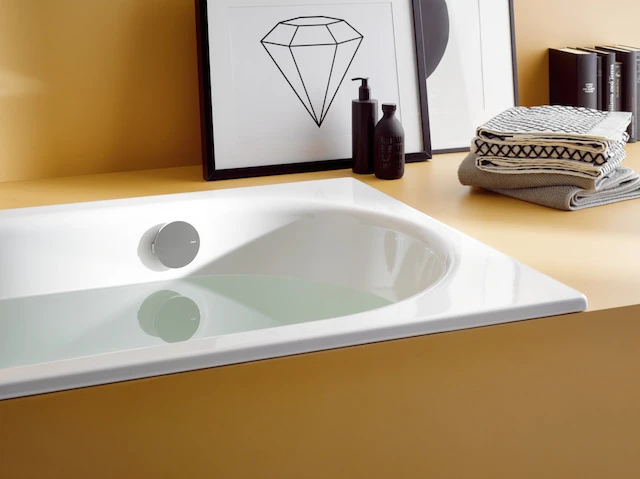 Bette Badewanne mit seitlichem Überlauf „BetteComodo“ rechteck 190 × 90 cm in Curry, mit seitlichem Überlauf Bette Badewanne mit seitlichem Überlauf „BetteComodo“ rechteck 190 × 90 cm in Curry, mit seitlichem Überlauf