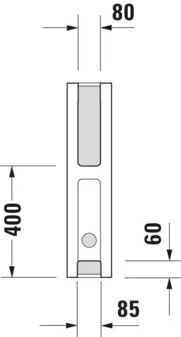 Standsäule Starck 3 für 030065/60/55 u.030480/70/10 weiß