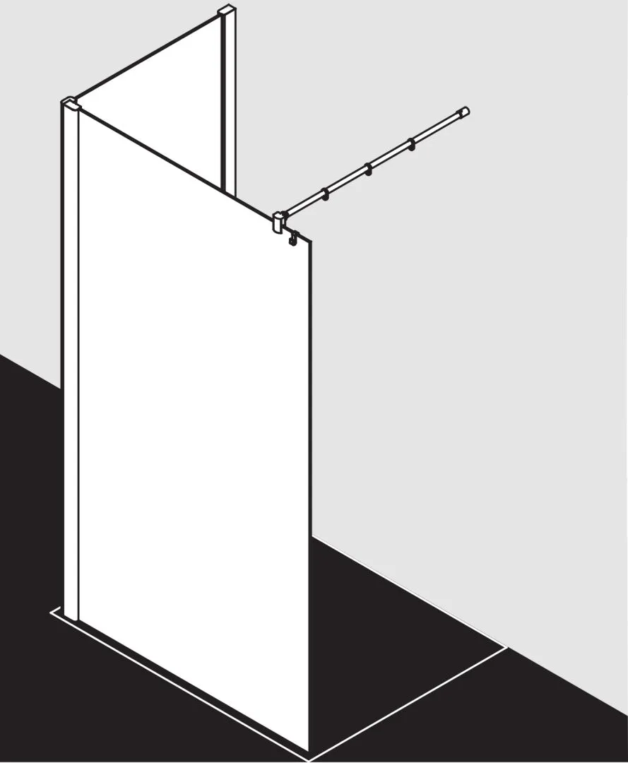 Kermi Duschdesign Walk-In-Duschkabine WALK-IN Wall „PASA XP“ Glas Klar, Profile Silber Mattglanz, BV: 720 - 750 mm WE: 730 - 760 mm H: 1850 mm Kermi Duschdesign Walk-In-Duschkabine WALK-IN Wall „PASA XP“ Glas Klar, Profile Silber Mattglanz, BV: 720 - 750 mm WE: 730 - 760 mm H: 1850 mm