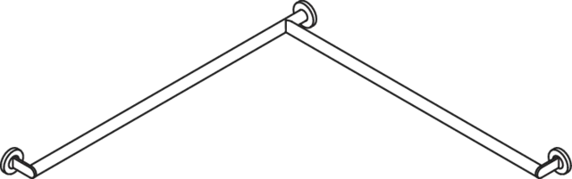 HEWI Haltegriff „System 900“ in Schwarz tiefmatt, Befestigung verdeckt HEWI Haltegriff „System 900“ in Schwarz tiefmatt, Befestigung verdeckt