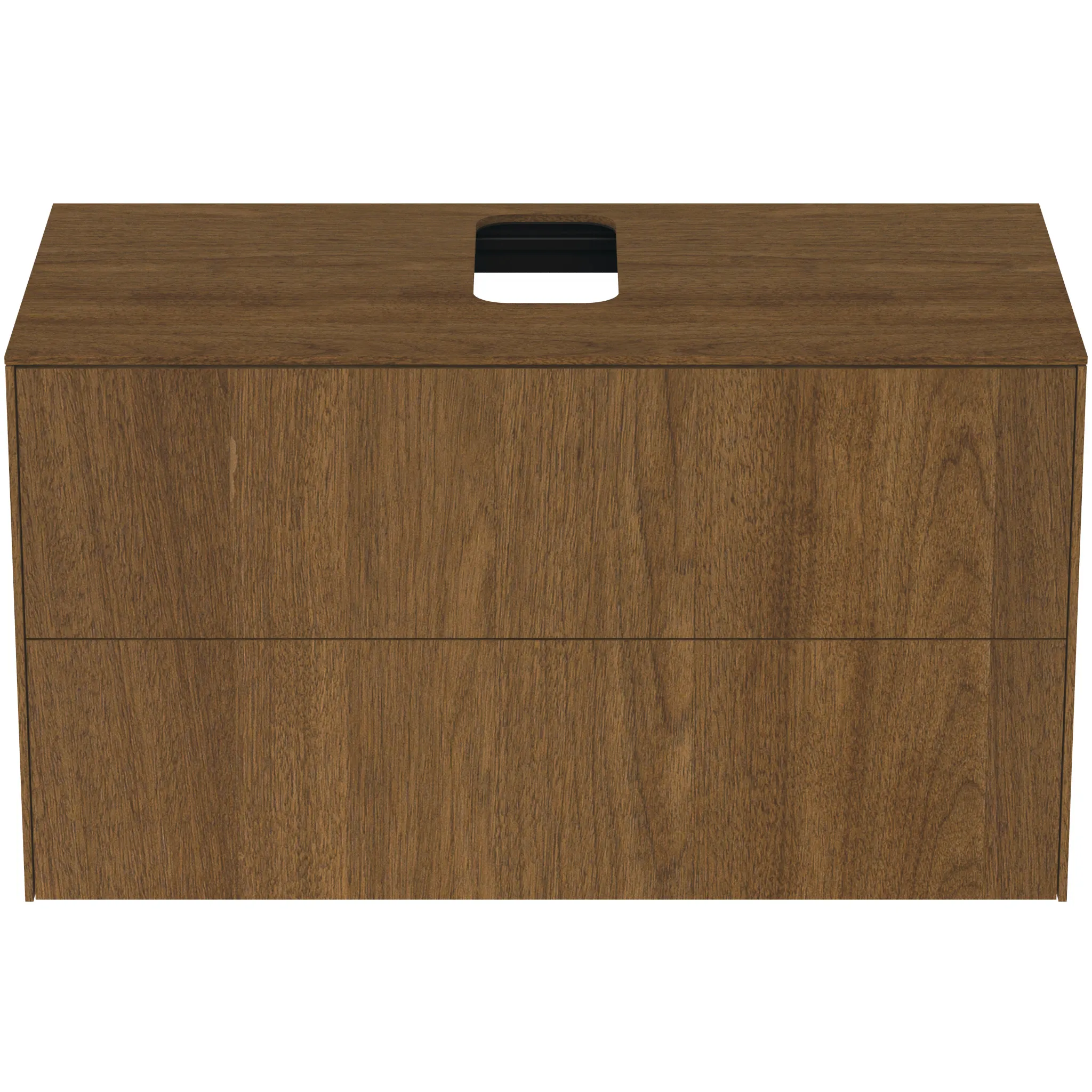 Ideal Standard Waschtischunterschrank „Conca“ 100,2 × 55 × 50,5 cm Walnuss dunkel Furnier Ideal Standard Waschtischunterschrank „Conca“ 100,2 × 55 × 50,5 cm Walnuss dunkel Furnier