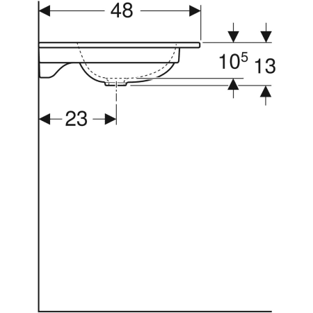Schrankwaschtisch „iCon“ 90 × 48 cm mit KeraTect® Schrankwaschtisch „iCon“ 90 × 48 cm mit KeraTect®