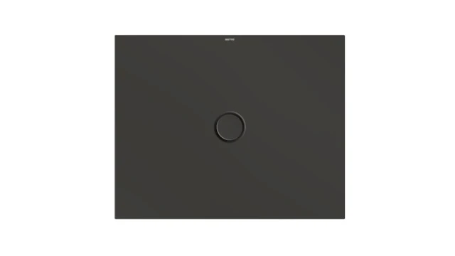 Bette rechteck Duschwanne „BetteFloor“ 1000 × 800 mm mit BetteAntirutsch Pro, ohne Oberflächenveredelung, mit Minimum-Wannenträger, in Anthracite