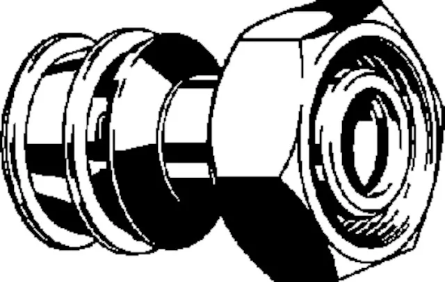 Viega „Raxofix“ Anschlussverschraubung für Eurokonus 16 mm × 3/4″ Viega „Raxofix“ Anschlussverschraubung für Eurokonus 16 mm × 3/4″