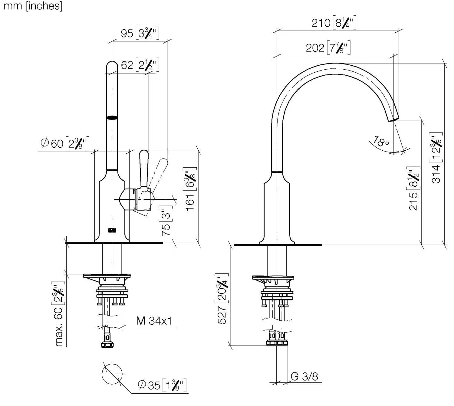 Einhebelmischer VAIA Chrom 33800809