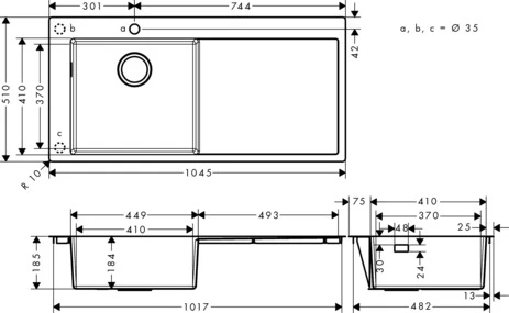 Einbauspüle 450 S716-F450