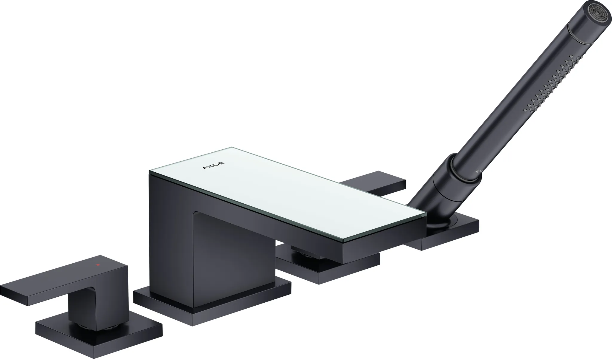 Hansgrohe AXOR MyEdition Mischer mit Platte 200 Glas, Spiegel Hansgrohe AXOR MyEdition Mischer mit Platte 200 Glas, Spiegel