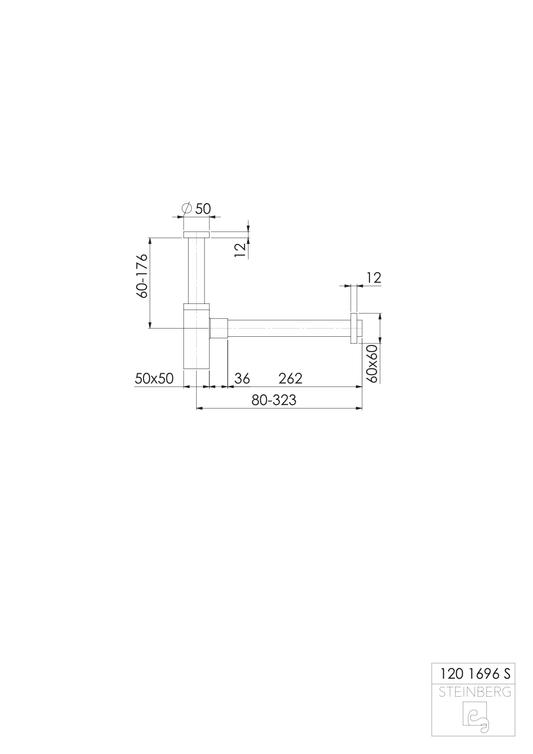 Serie 120 Design-Siphon, chrom Serie 120 Design-Siphon, chrom