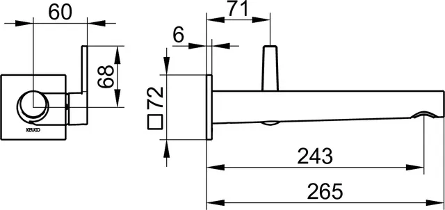 EHM-WT-Mischer Edition 11 51116, UP, Ausladung 243 mm, Rotgold gebürstet EHM-WT-Mischer Edition 11 51116, UP, Ausladung 243 mm, Rotgold gebürstet