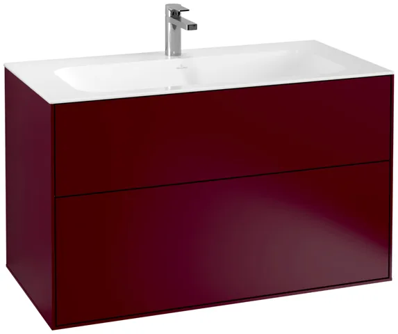 Villeroy & Boch Waschtischunterschrank „Finion“ für Schrankwaschtisch 996 × 591 × 498 mm Peony Matt Lacquer, für Becken mittig