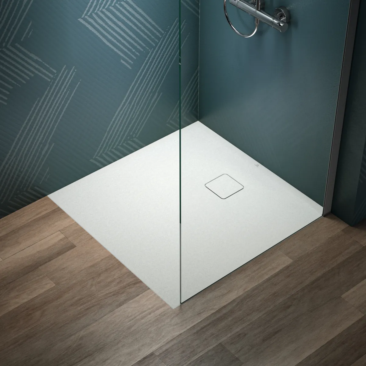 Ideal Standard Duschwanne „UltraFlatEvo“ 90 × 90 cm in Seidenweiß