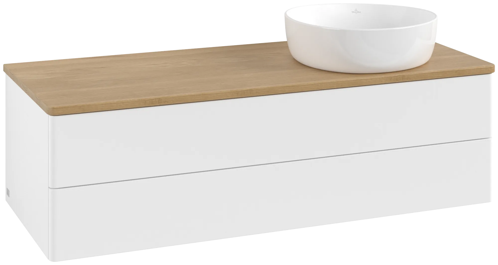 Villeroy & Boch Antao Waschbeckenunterschrank K23_1, 1200x360x500 mm, White Matt Lacquer / Honey Oak