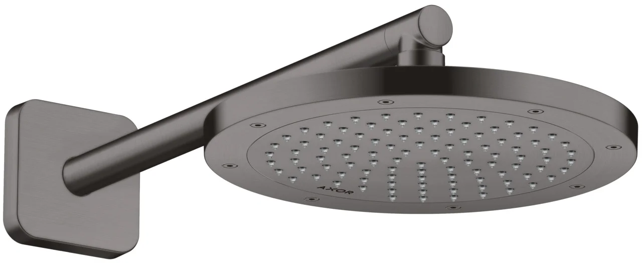 Hansgrohe AXOR ShowerSolutions Kopfbrause 245 1jet EcoSmart+ Brushed Black Chrome, 245 mm, verstellbarer Winkel, abnehmbar zur Reinigung Hansgrohe AXOR ShowerSolutions Kopfbrause 245 1jet EcoSmart+ Brushed Black Chrome, 245 mm, verstellbarer Winkel, abnehmbar zur Reinigung