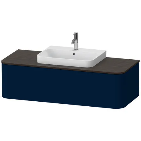 Duravit Waschtischunterschrank wandhängend „Happy D.2 Plus“ Nachtblau Seidenmatt