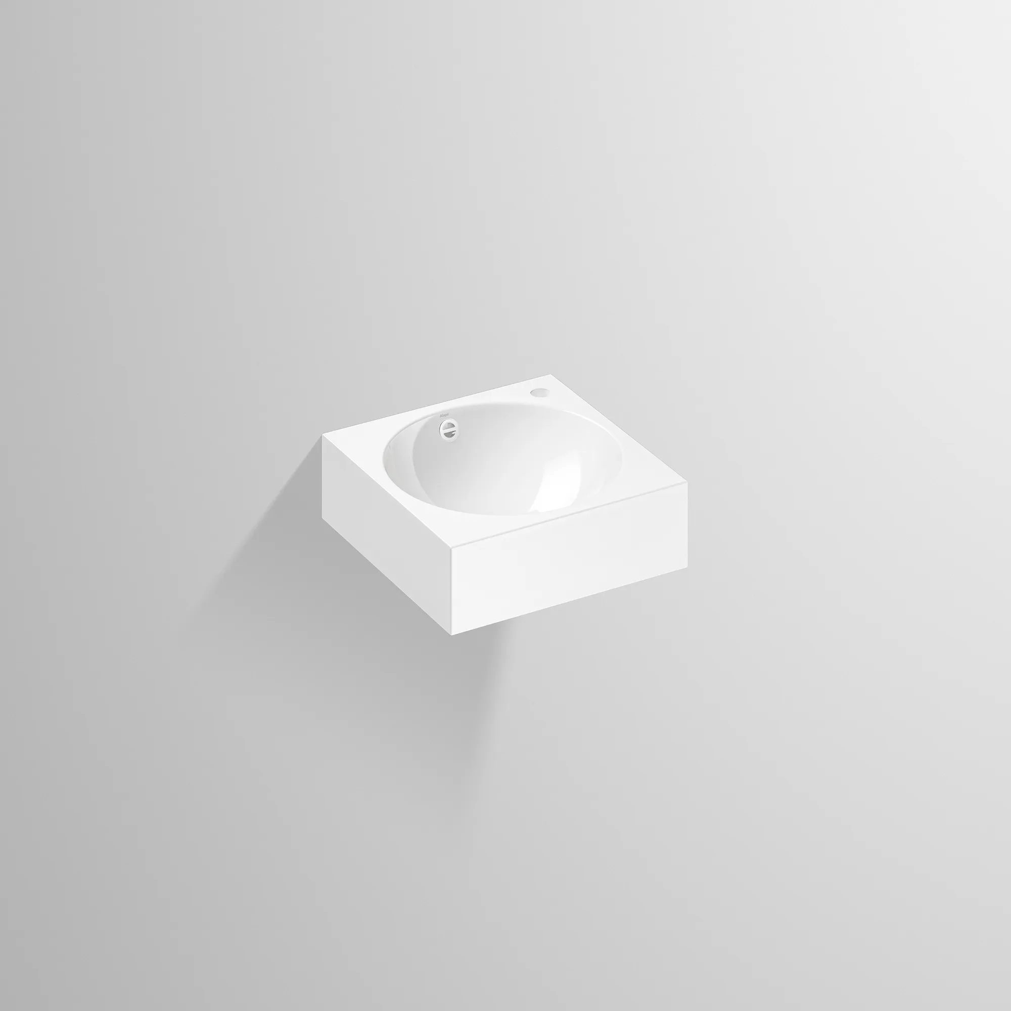 Waschbecken „MC-Serie“ 450 × 160 mm, mittig, Hahnlochposition rechts mit ProShield Waschbecken „MC-Serie“ 450 × 160 mm, mittig, Hahnlochposition rechts mit ProShield