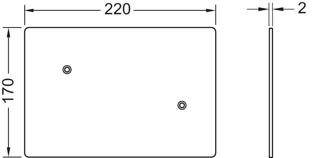 flushpoint Abdeckplatte, Edelstahl gebürstet flushpoint Abdeckplatte, Edelstahl gebürstet