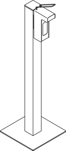 HEWI Desinfektionsspender „System 900“ 45,4 × 40 × 145,3 cm HEWI Desinfektionsspender „System 900“ 45,4 × 40 × 145,3 cm