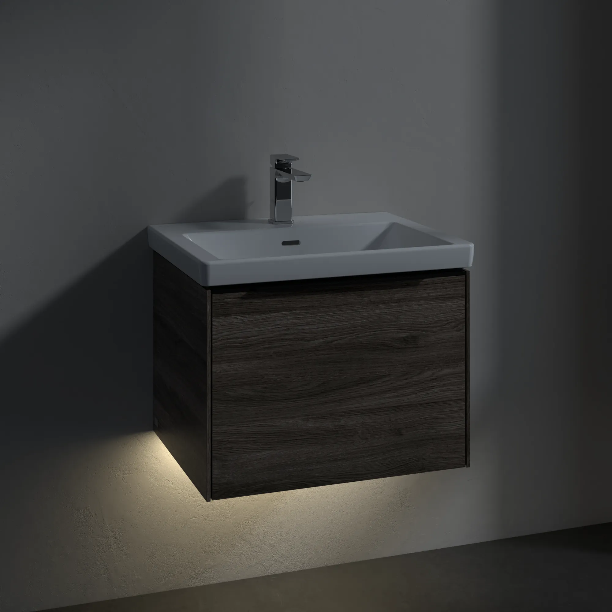 Villeroy & Boch Waschtischunterschrank „Subway 3.0“ für Schrankwaschtisch 572 × 429 × 478 mm Stone Oak, für Becken mittig Villeroy & Boch Waschtischunterschrank „Subway 3.0“ für Schrankwaschtisch 572 × 429 × 478 mm Stone Oak, für Becken mittig