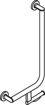 Winkelgriff, d:32/32, PRH, A1:600, W1:300, li, plvb weiß tiefmatt Winkelgriff, d:32/32, PRH, A1:600, W1:300, li, plvb weiß tiefmatt