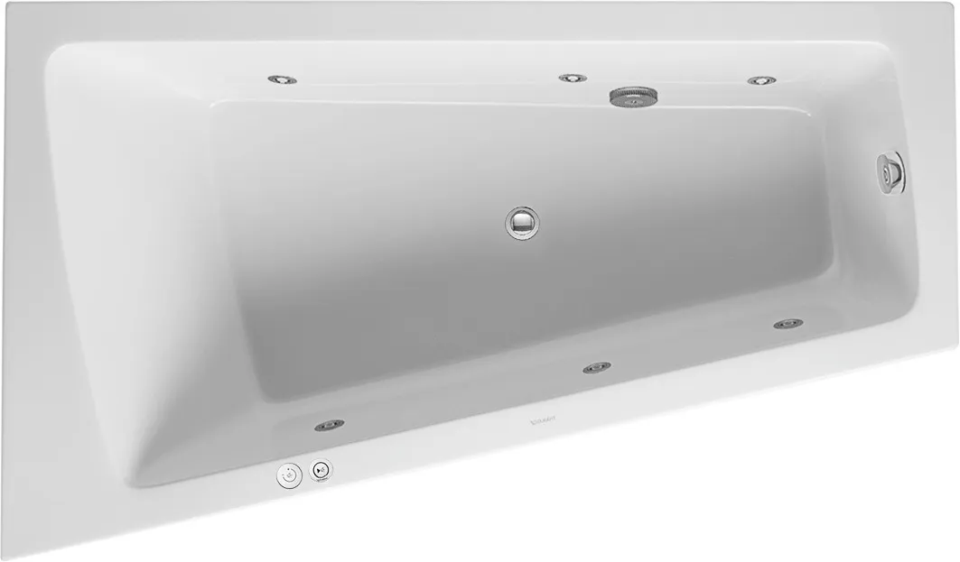 Duravit Whirlwanne „Paiova“ sonderform 1700 × 1000 mm, links mit Jet-System, in Weiß Ausführung: links / Größe: 170 × 100 cm / Whirlsystem: mit Jet-System Duravit Whirlwanne „Paiova“ sonderform 1700 × 1000 mm, links mit Jet-System, in Weiß Ausführung: links / Größe: 170 × 100 cm / Whirlsystem: mit Jet-System
