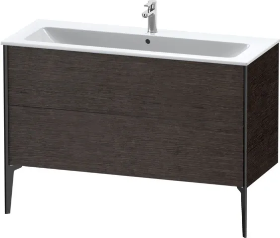 Duravit Waschtischunterschrank bodenstehend „XViu“ 121 × 59,4 × 48 cm in Eiche Dunkel gebürstet