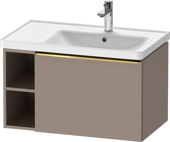 Duravit Waschtischunterschrank wandhängend „D-Neo“ 78,4 × 44 × 45,2 cm Basalt Matt
