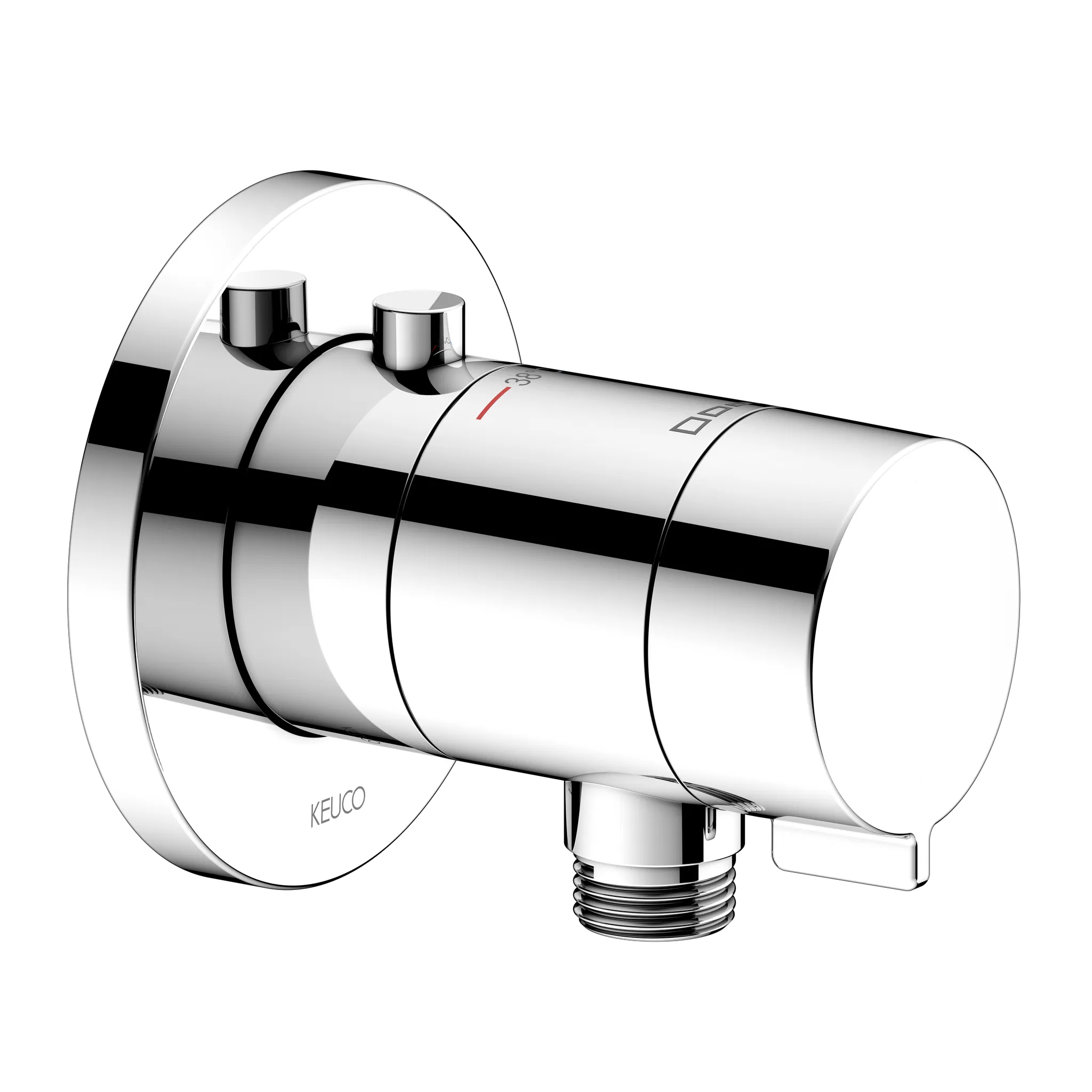 IXMO 59554010001 IXMO_solo Thermostat mit Schlauchanschluß rund verchromt