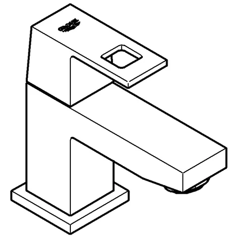 Standventil Eurocube 23137, XS-Size, Einlochmontage, 5,7 l/min SpeedClean Mousseur, chrom Standventil Eurocube 23137, XS-Size, Einlochmontage, 5,7 l/min SpeedClean Mousseur, chrom