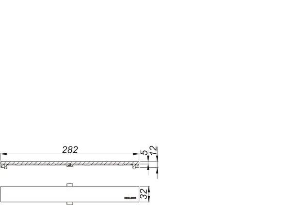 Abdeckung CeraFloor/CeraFrame Individual Design messing matt