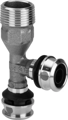 Viega „Raxofix“ T-Stück mit 2 Muffen und Außengewinde 3/4″ × 20 mm × 20 mm Viega „Raxofix“ T-Stück mit 2 Muffen und Außengewinde 3/4″ × 20 mm × 20 mm