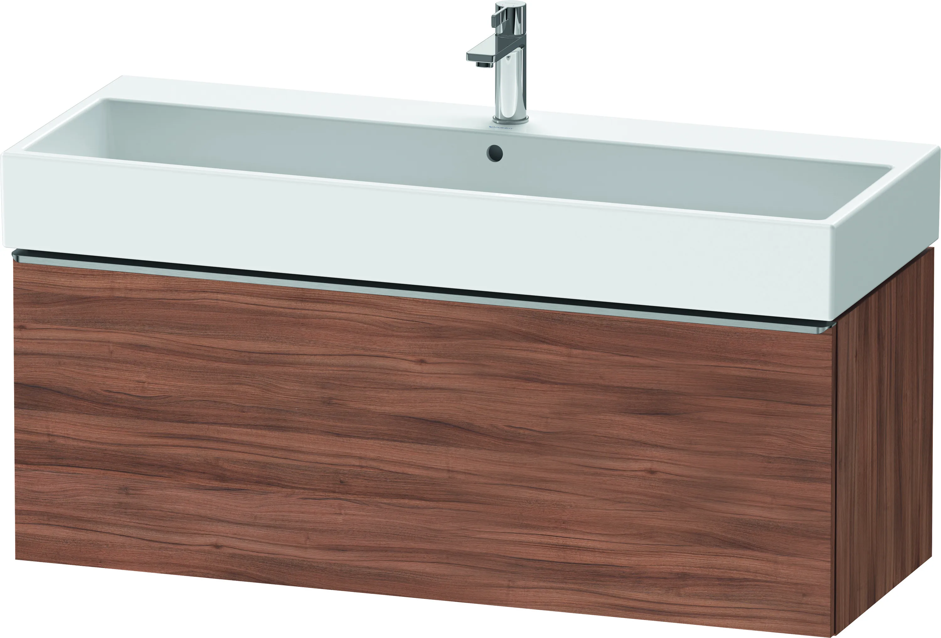 Duravit Waschtischunterschrank wandhängend „D-Neo“ 118,4 × 44 × 44,2 cm Nussbaum Natur