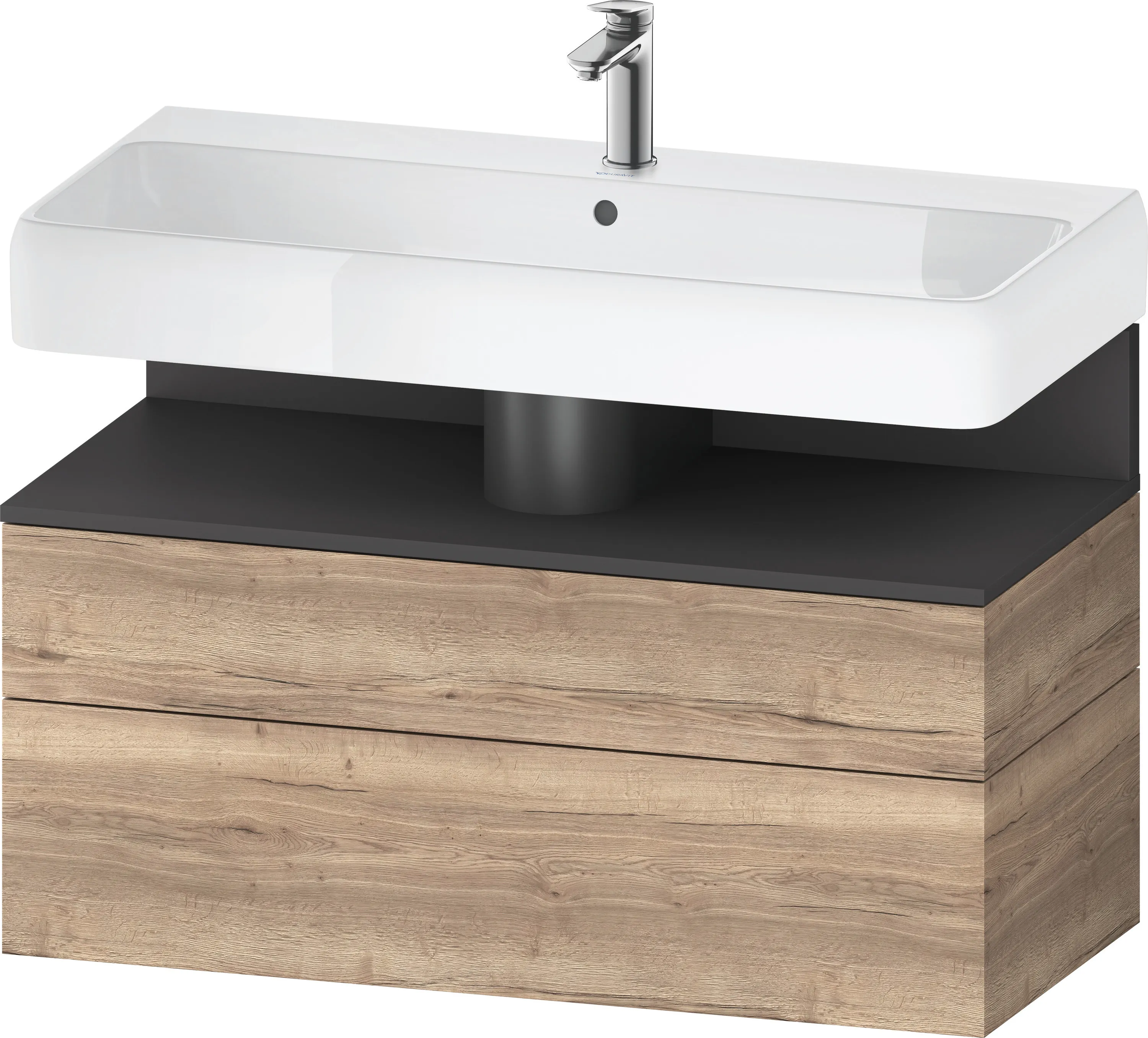Duravit Waschtischunterschrank wandhängend „Qatego“ 99 × 59 × 47 cm, ohne Beleuchtung