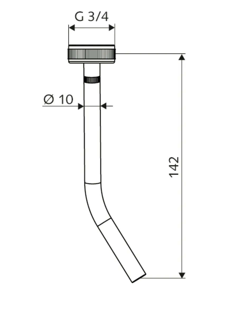 Entnahmerohr für Probenahmeventile, G 3/4 IG Entnahmerohr für Probenahmeventile, G 3/4 IG