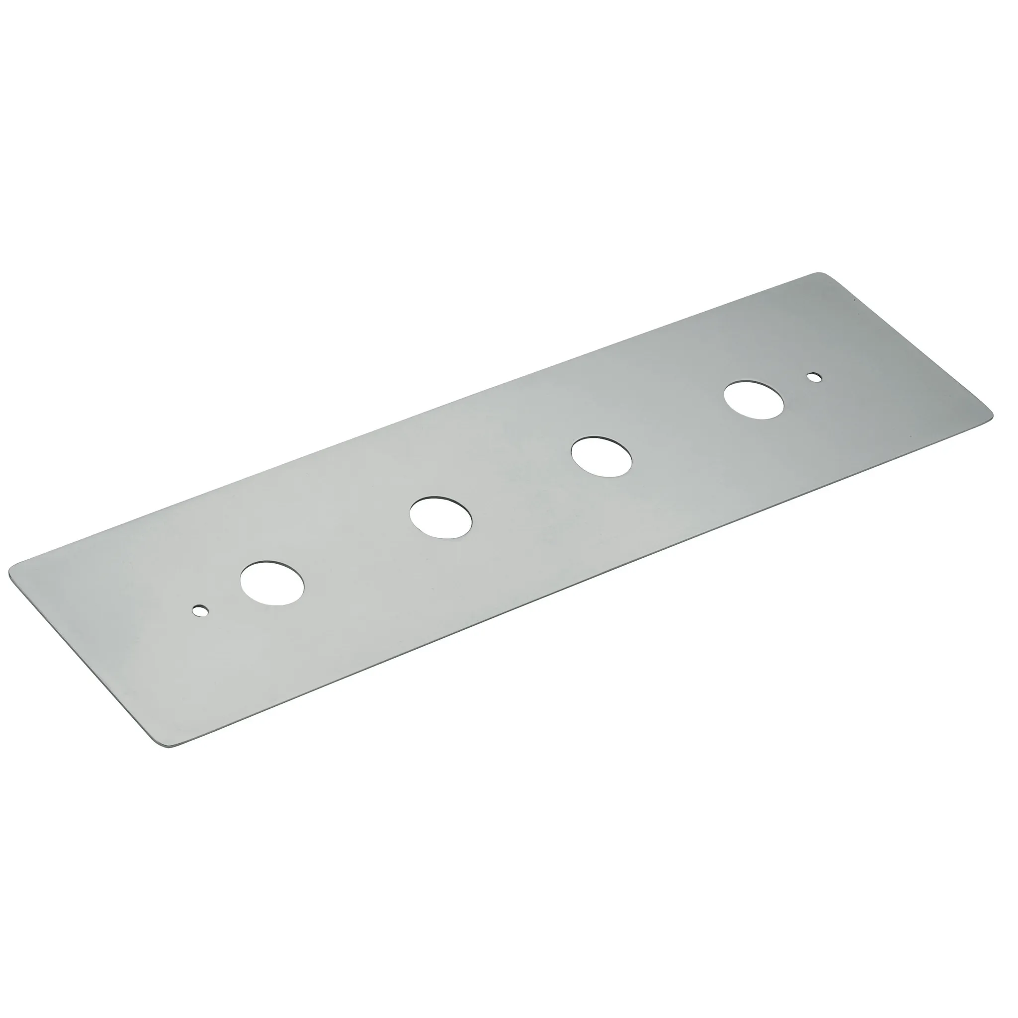 Kludi ZUBEHÖR sichtbare Montageplatte chrom, 33 mm Lochdurchmesser, 110 mm Lochabstand, 566 x 144 mm
