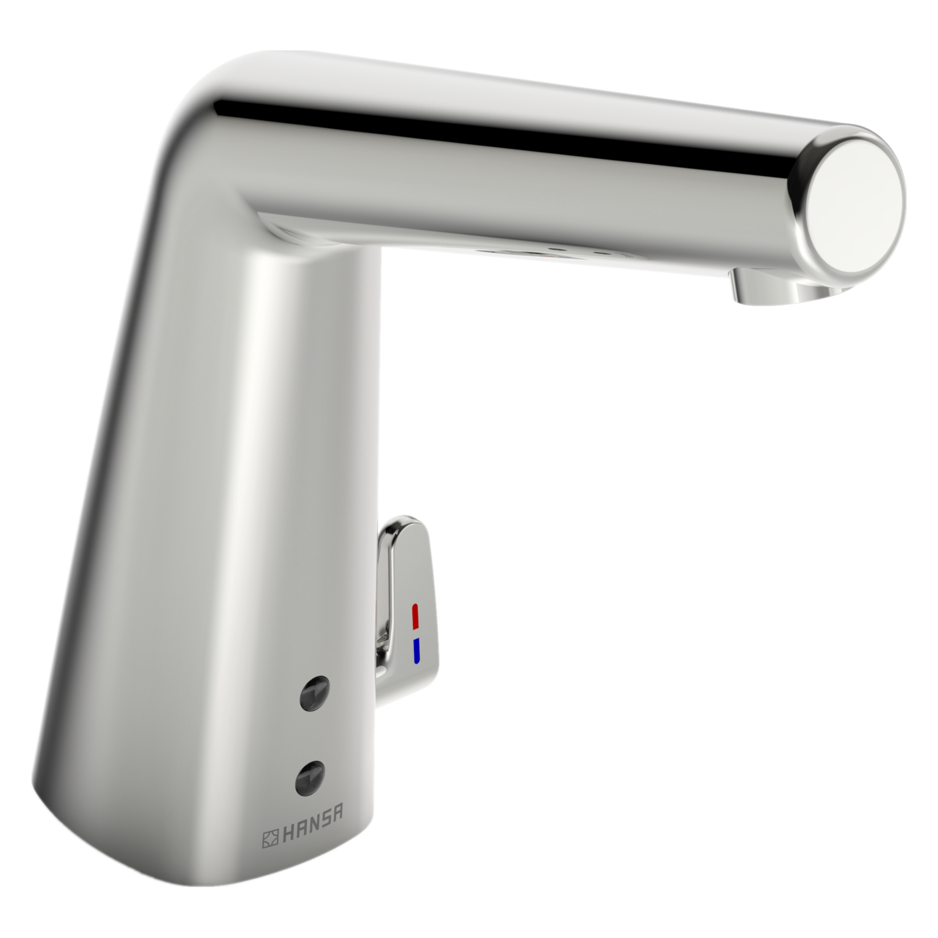 Hansa Waschtischarmatur, elektronisch „Designo Style“ Ausladung 138 mm in Chrom Hansa Waschtischarmatur, elektronisch „Designo Style“ Ausladung 138 mm in Chrom