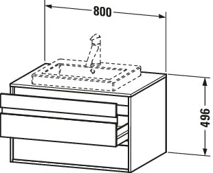 Duravit Waschtischunterschrank wandhängend „Ketho“ 80 × 49,6 × 55 cm in Nussbaum Natur Duravit Waschtischunterschrank wandhängend „Ketho“ 80 × 49,6 × 55 cm in Nussbaum Natur