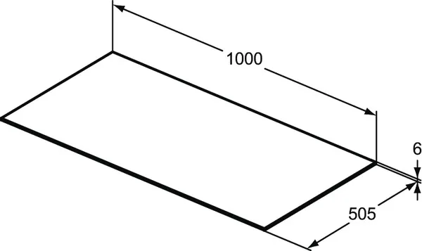 Waschtischplatte Conca, aus Keramik, 1002x505x6mm, Marmor Noir Desir Waschtischplatte Conca, aus Keramik, 1002x505x6mm, Marmor Noir Desir