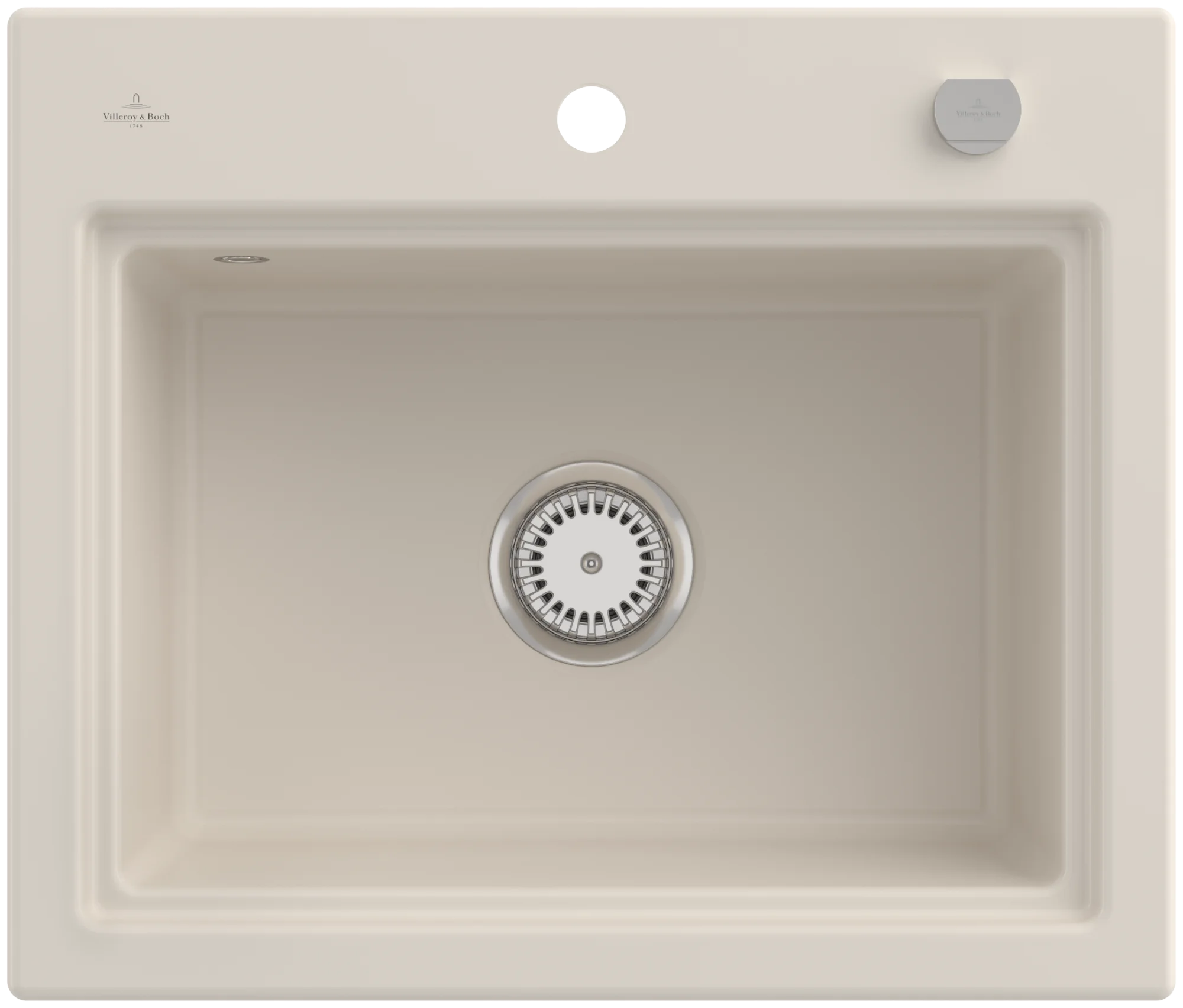 Villeroy & Boch Subway Style 60 S Einbauspüle, 600 x 510 mm, Keramik, Crema CeramicPlus Villeroy & Boch Subway Style 60 S Einbauspüle, 600 x 510 mm, Keramik, Crema CeramicPlus
