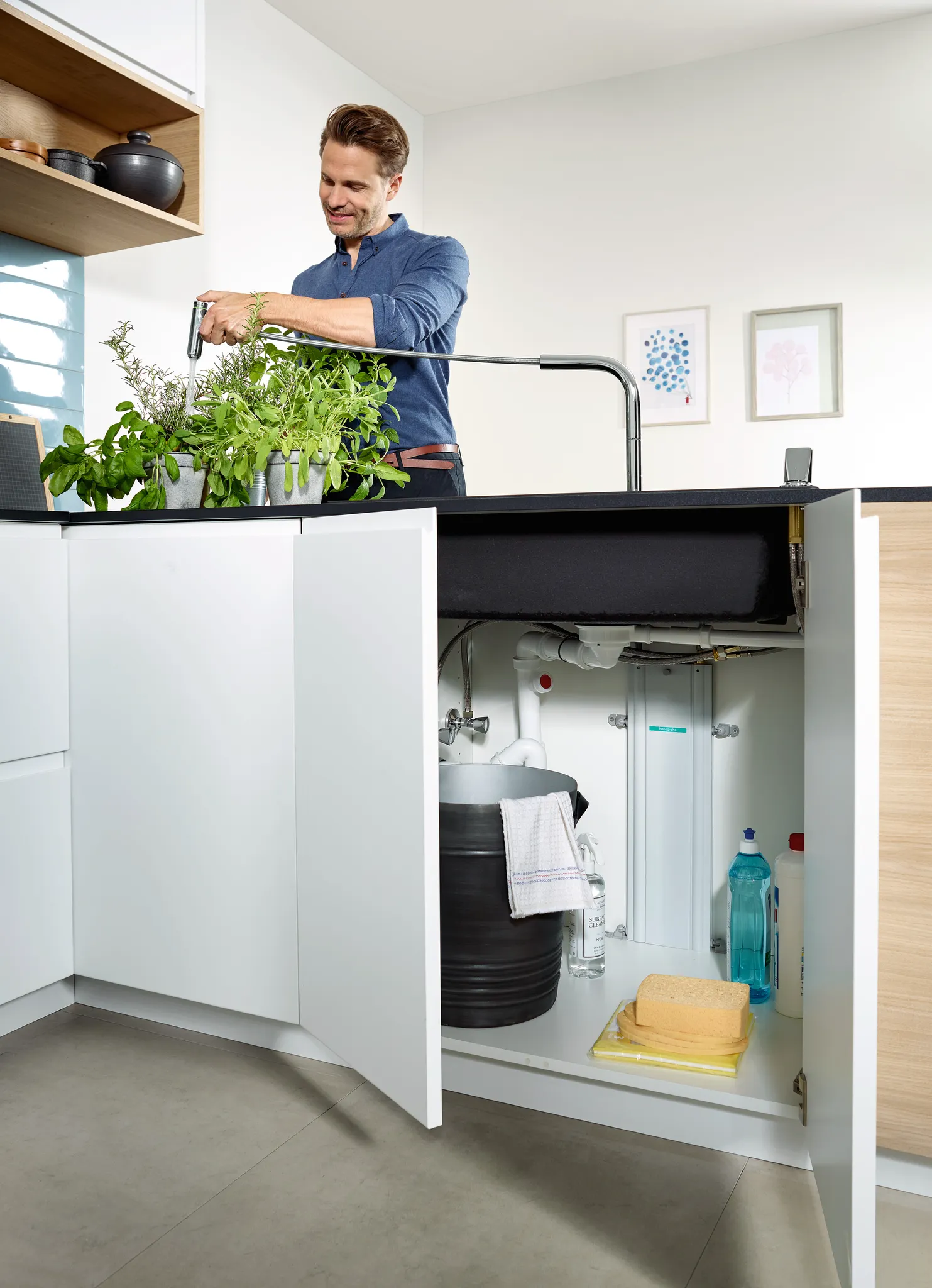 Hansgrohe S51 S510-F660 Einbauspüle 660, Graphitschwarz Hansgrohe S51 S510-F660 Einbauspüle 660, Graphitschwarz